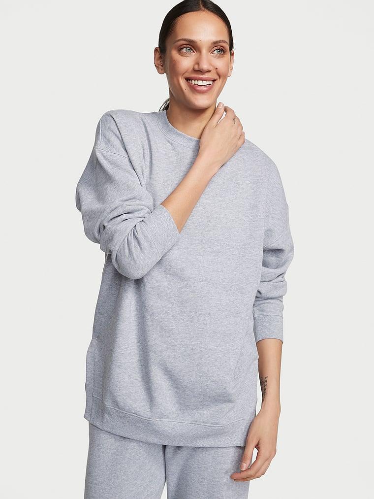 Cotton Fleece Mock Neck Pullover Product Image