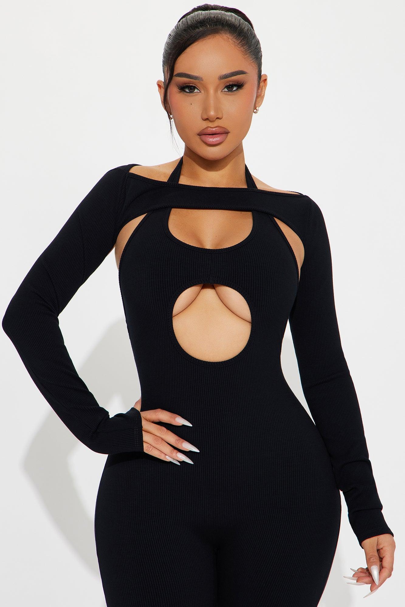 Karah Snatched Jumpsuit - Black Product Image