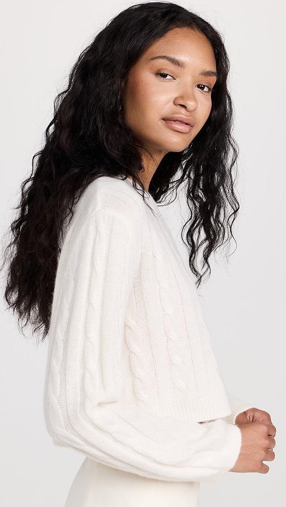 Sablyn Emmanuel Cable Knit Cashmere Sweater | Shopbop Product Image