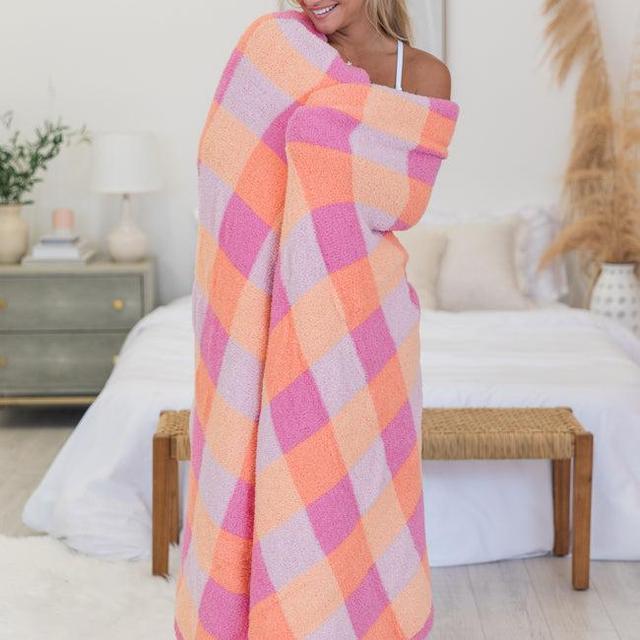 Make Me Believe In Grateful Gingham Blanket DOORBUSTER Product Image