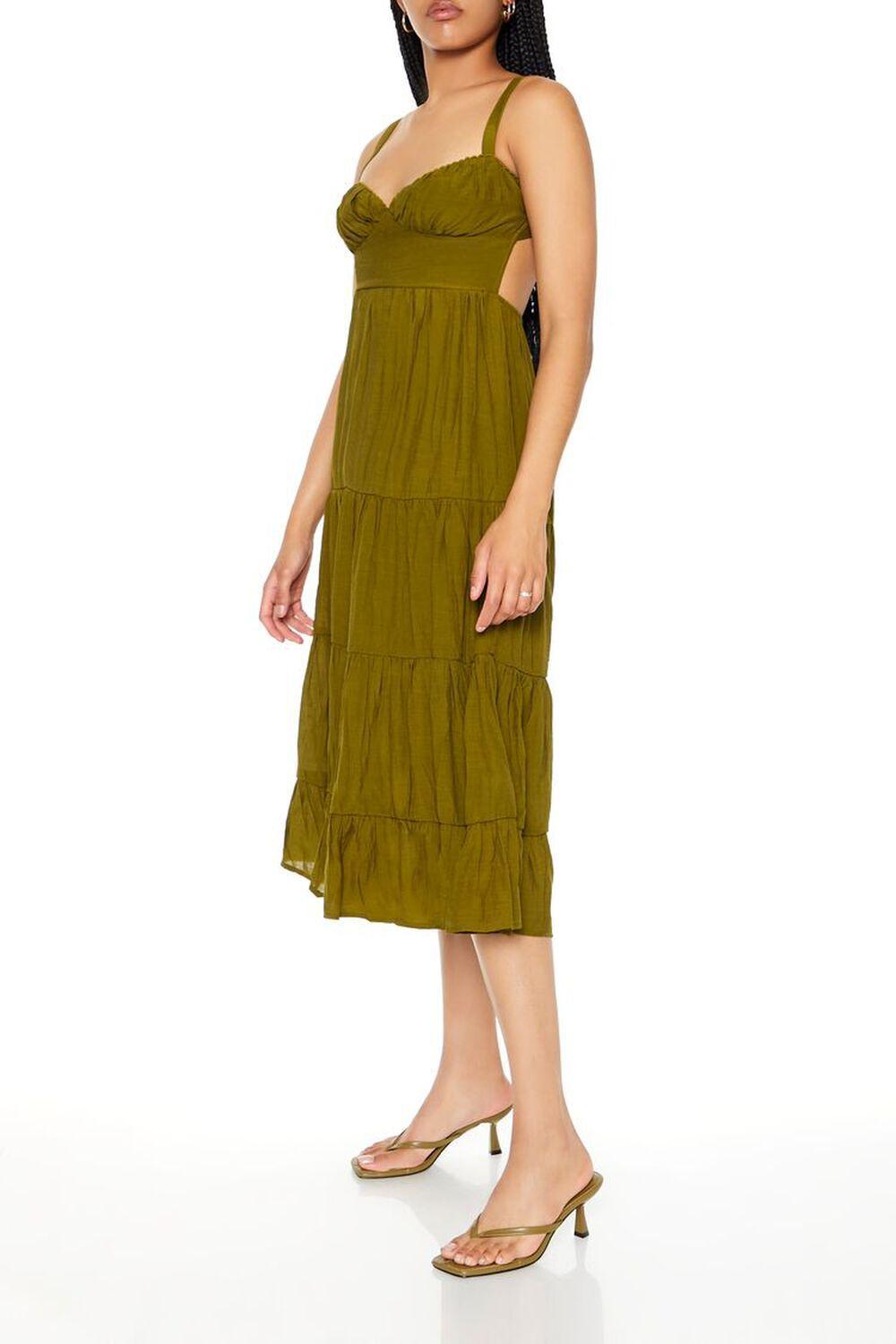 Tiered Cutout Midi Dress | Forever 21 Product Image