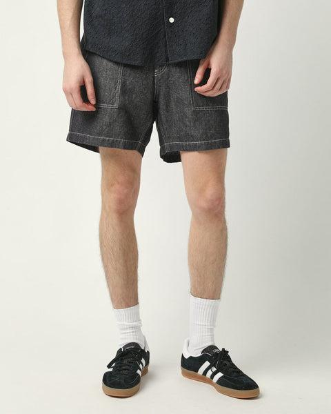 Linen Chambray Camp Pocket Shorts Product Image