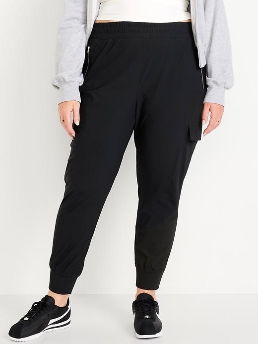 High-Waisted SleekTech Cargo Joggers Product Image