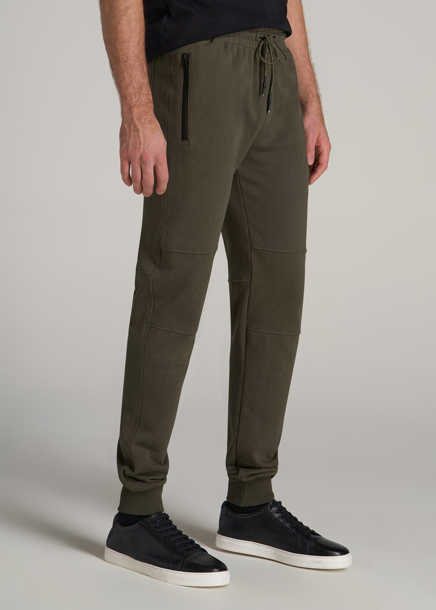 Wearever French Terry Men's Tall Joggers in Camo Green Product Image