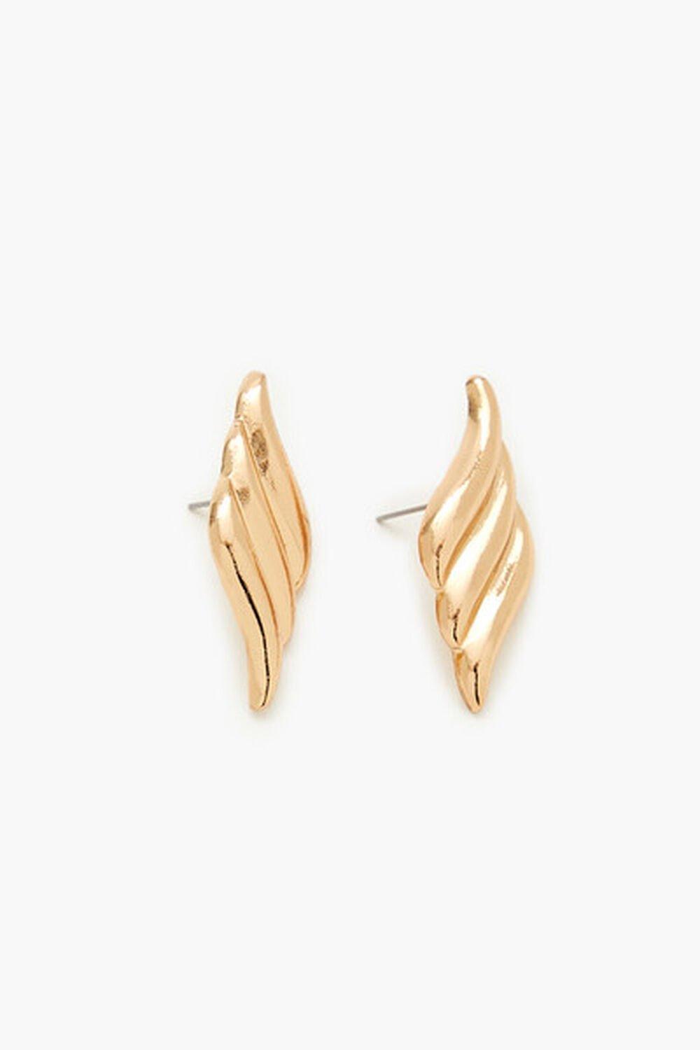 Etched Geo Stud Earrings | Forever 21 Product Image