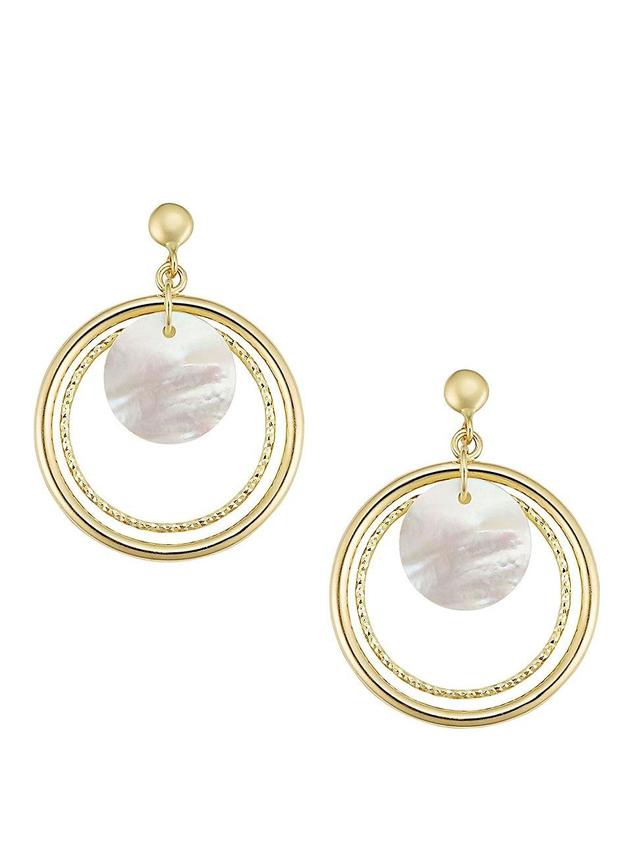 Womens 14K Yellow Gold Moonbeam Drop Earrings Product Image