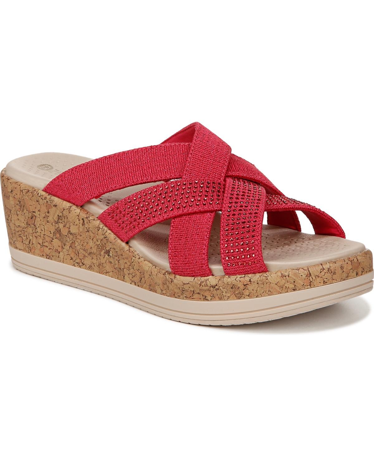 BZees Reign Washable Strappy Wedge Sandals Product Image