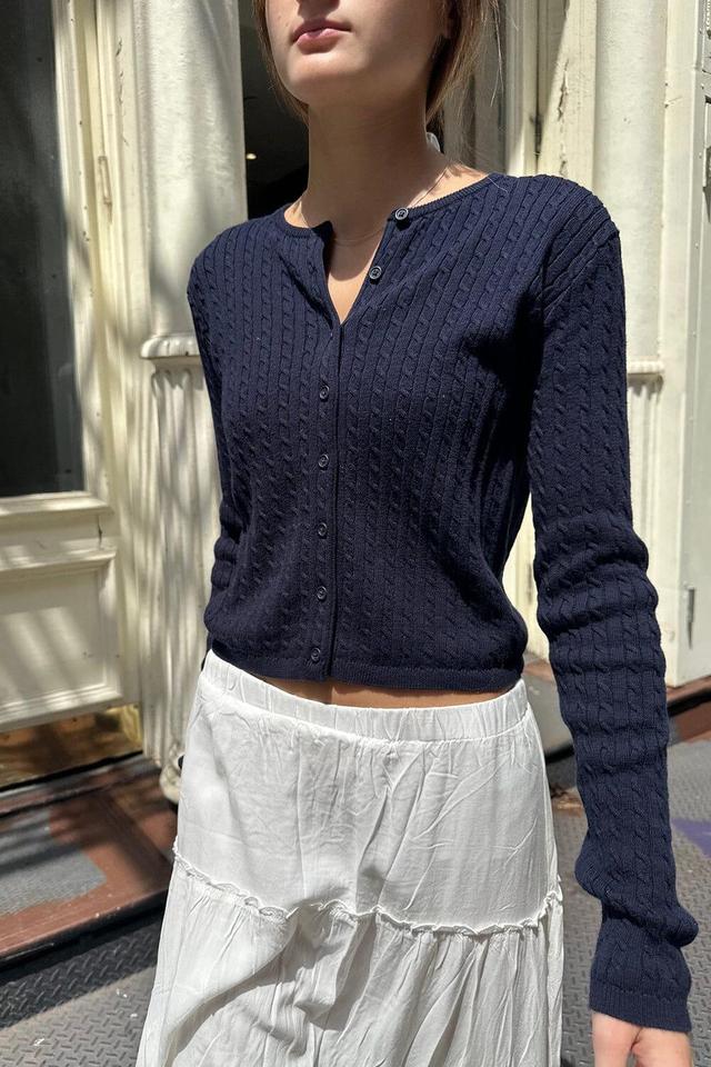 Zoe Cable Knit Cardigan Product Image