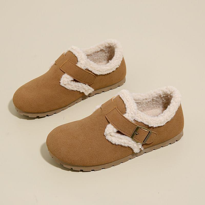 Buckled Fleece-Lined Loafers Product Image