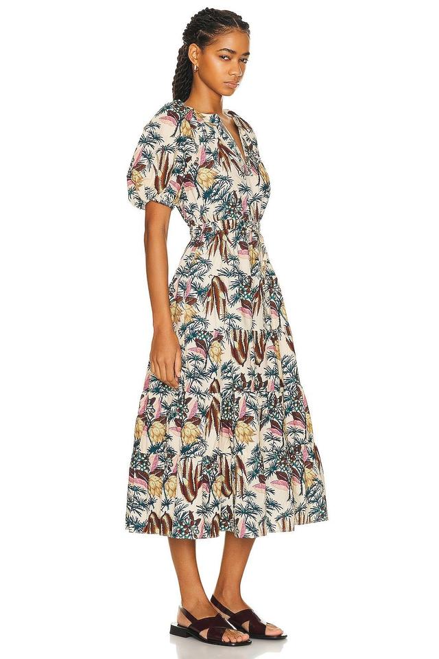 Ulla Johnson Olina Dress White,Green. (also in ). Product Image