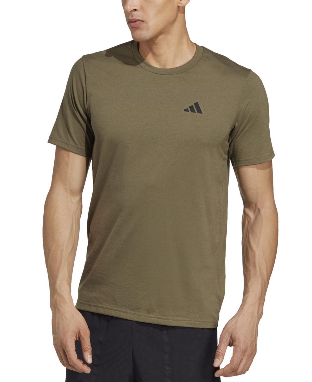 adidas Training Essentials Feel Ready Training Tee Black) Men's Clothing Product Image