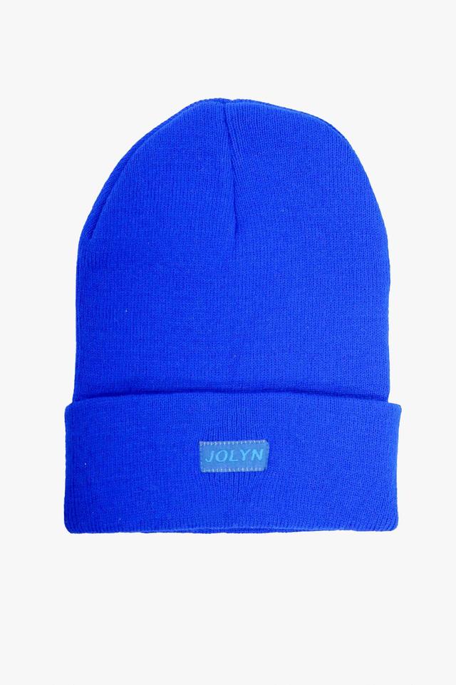 Cuff Beanie - Boxy Blue Female Product Image