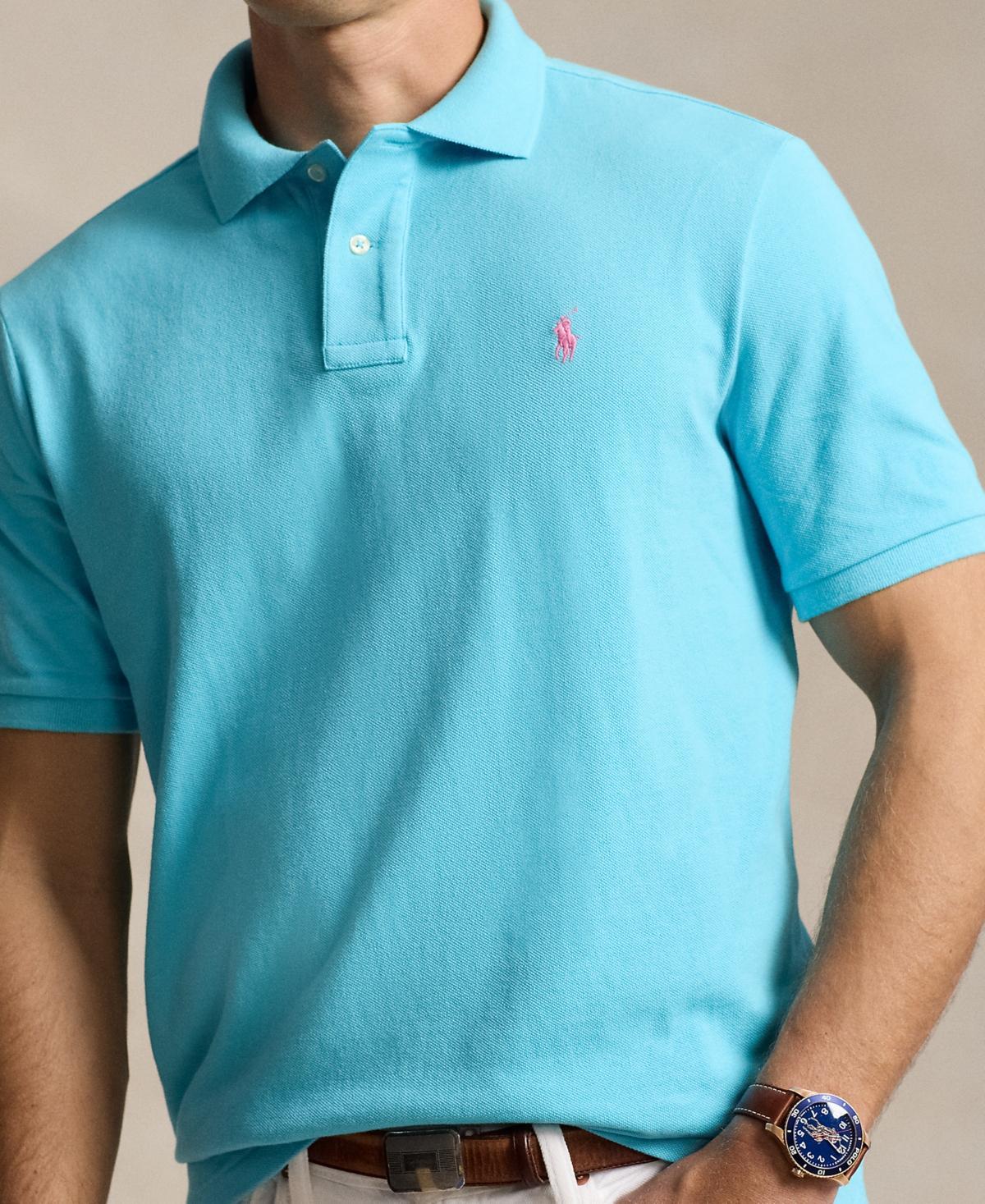 Mens Mesh Classic-Fit Polo Shirt Product Image