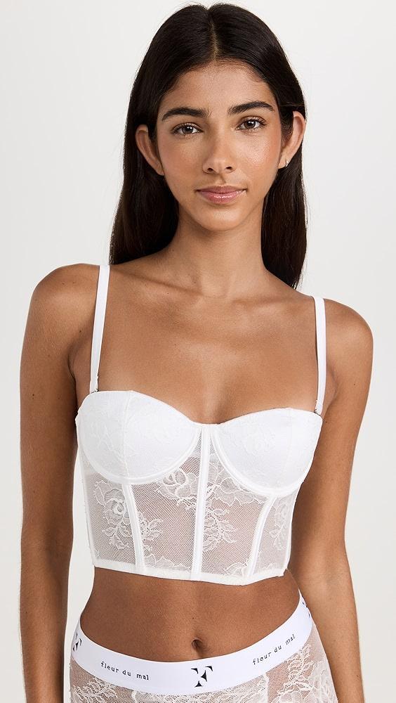 Fleur du Mal Bouquet Lace Bustier Top | Shopbop Product Image