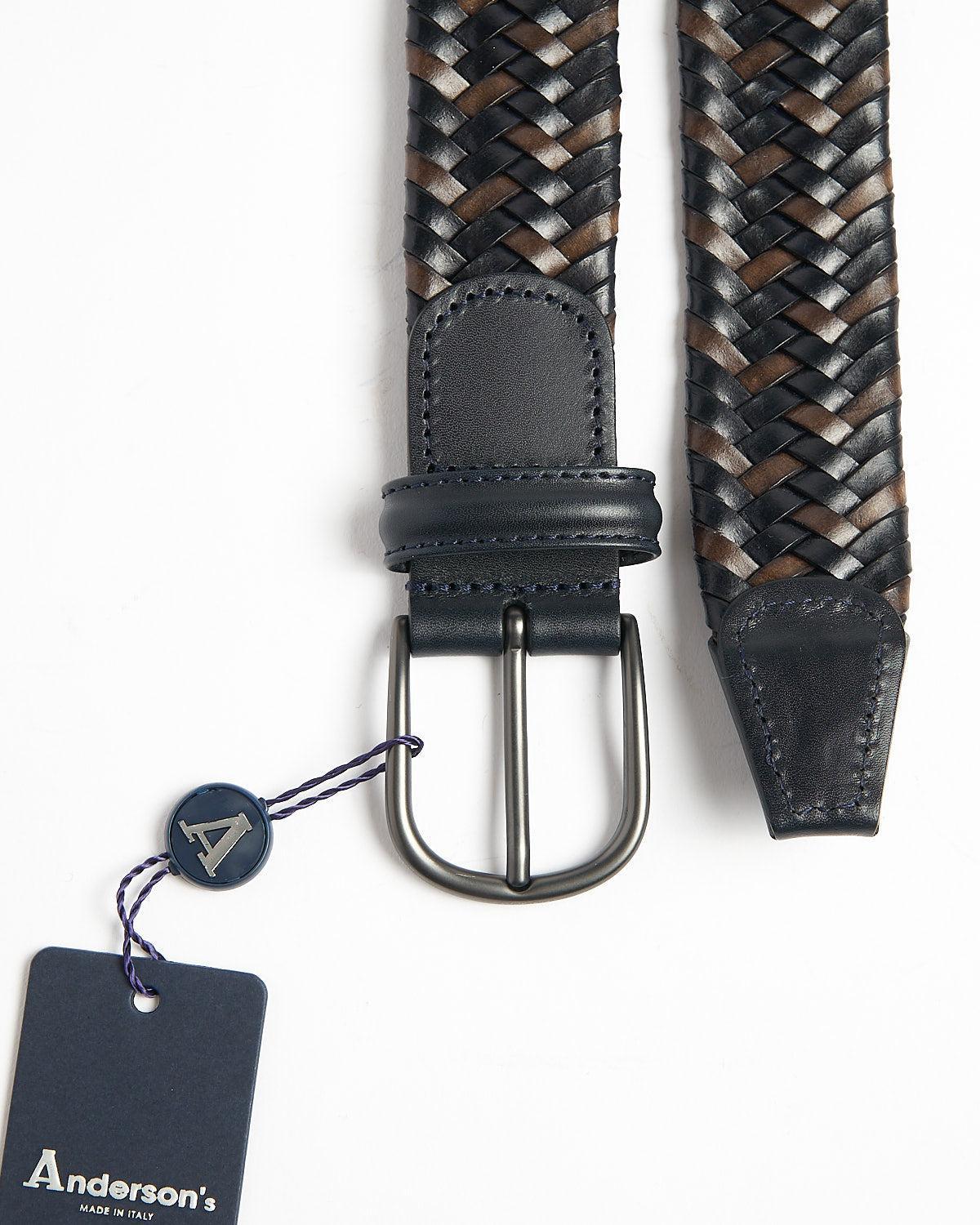 Anderson's Stretch Leather Braided Belt Product Image