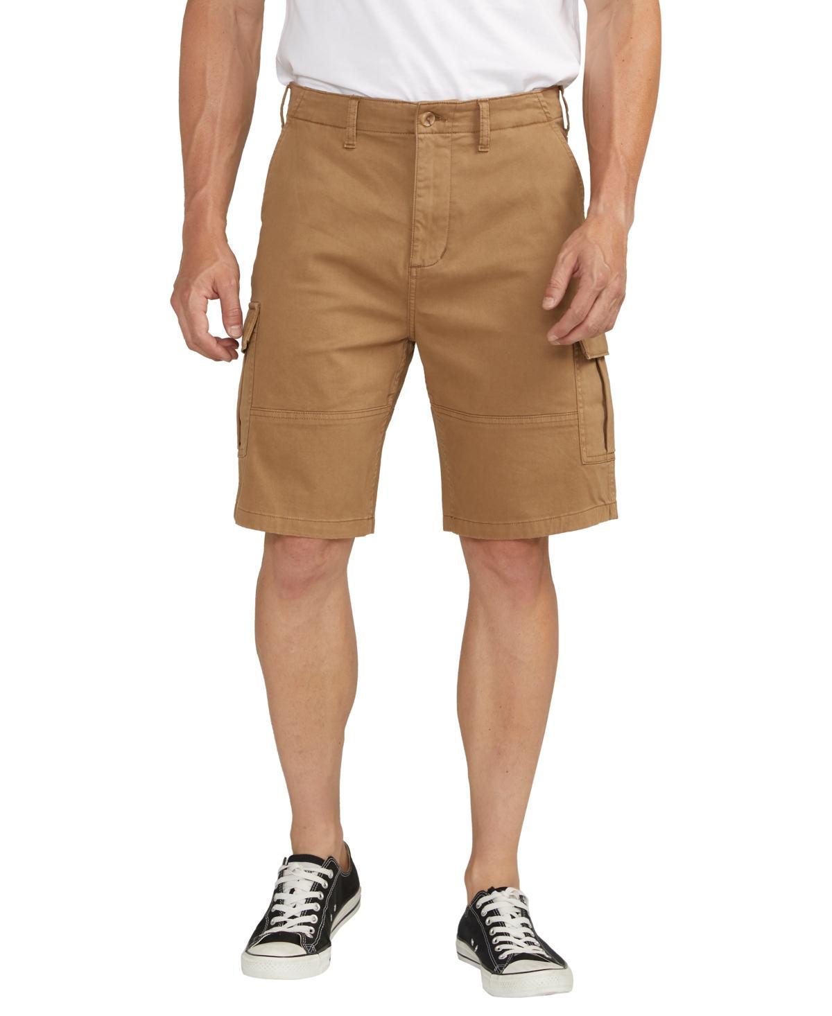 Silver Jeans Co. Stretch Cotton Twill Cargo Shorts Product Image