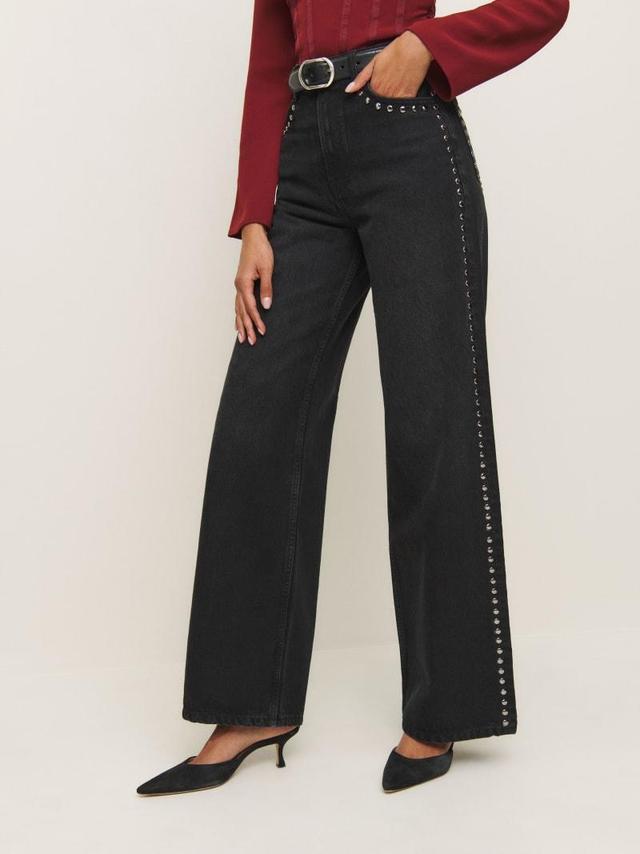 Cary High Rise Slouchy Wide Leg Jeans Product Image