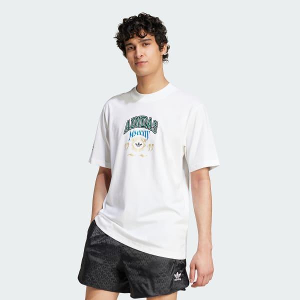 adidas VRCT 1 Tee White XS Mens Product Image