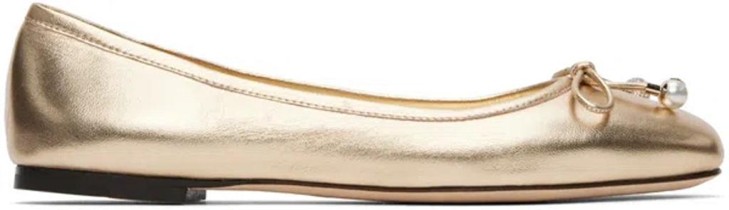 Elme Ballerina Shoes In Gold Product Image