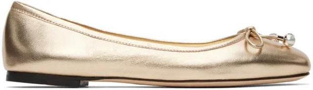 Elme Ballerina Shoes In Gold Product Image