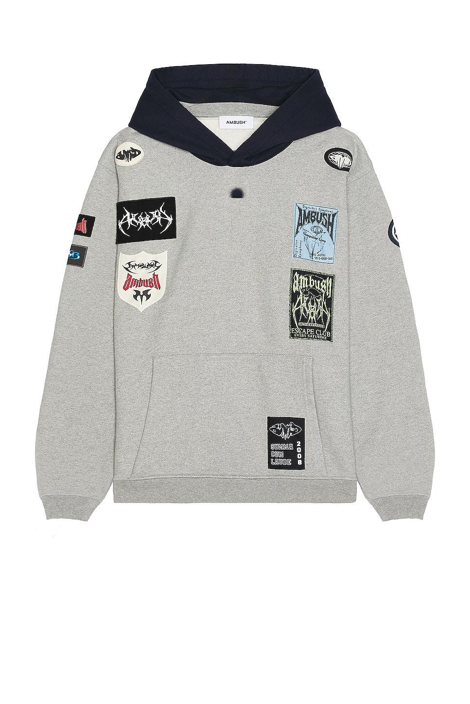 Ambush After Hooded Sweater in Grey Product Image