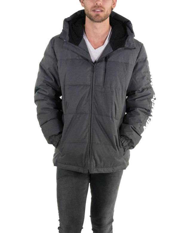 Mens Twill Block Puffer Jacket Product Image