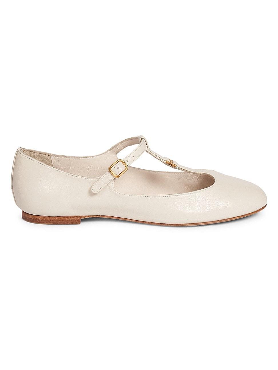 Womens Marcie Leather Ballerina Flats Product Image