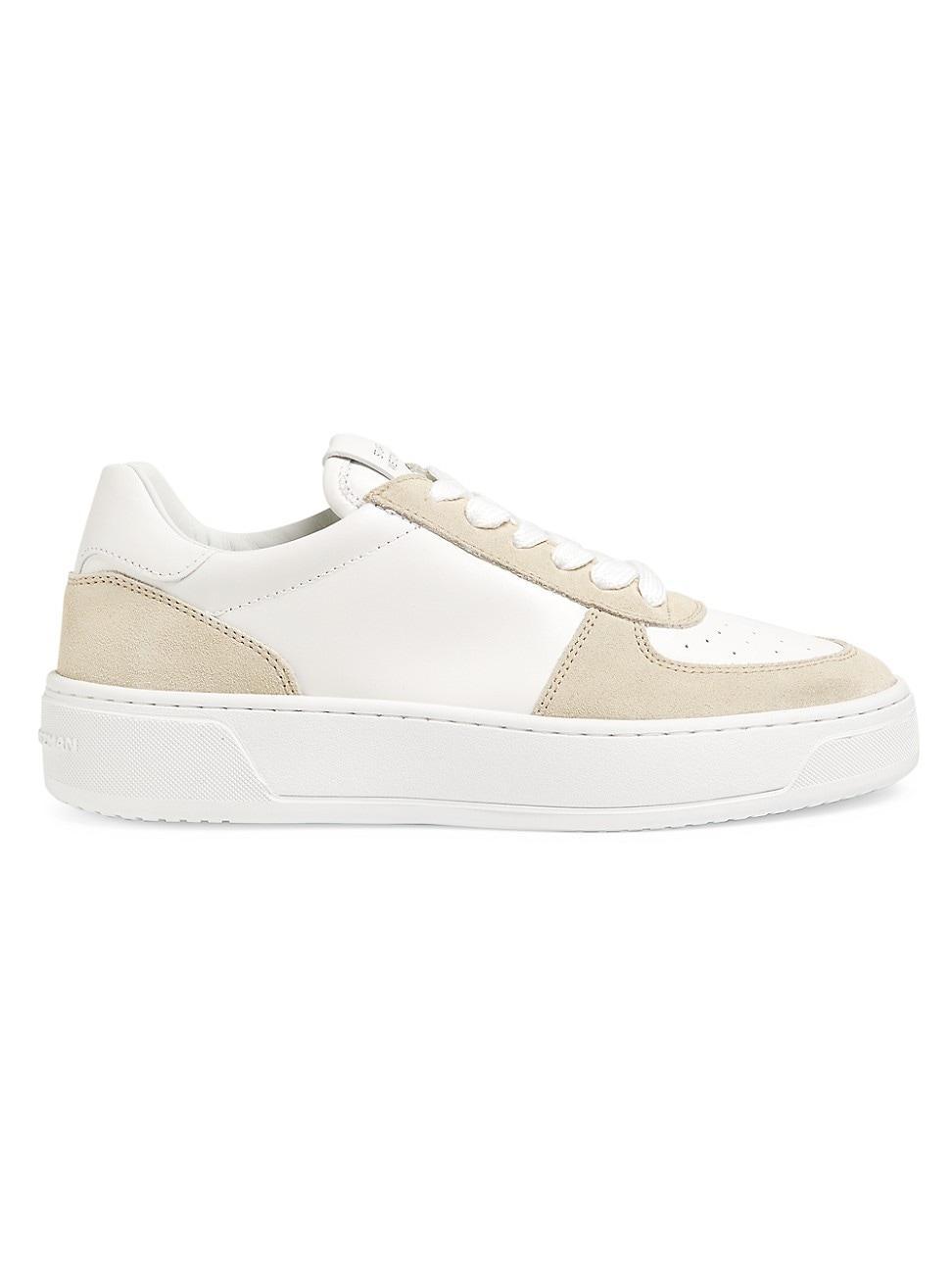 Womens Courtside Low-Top Leather Sneakers Product Image