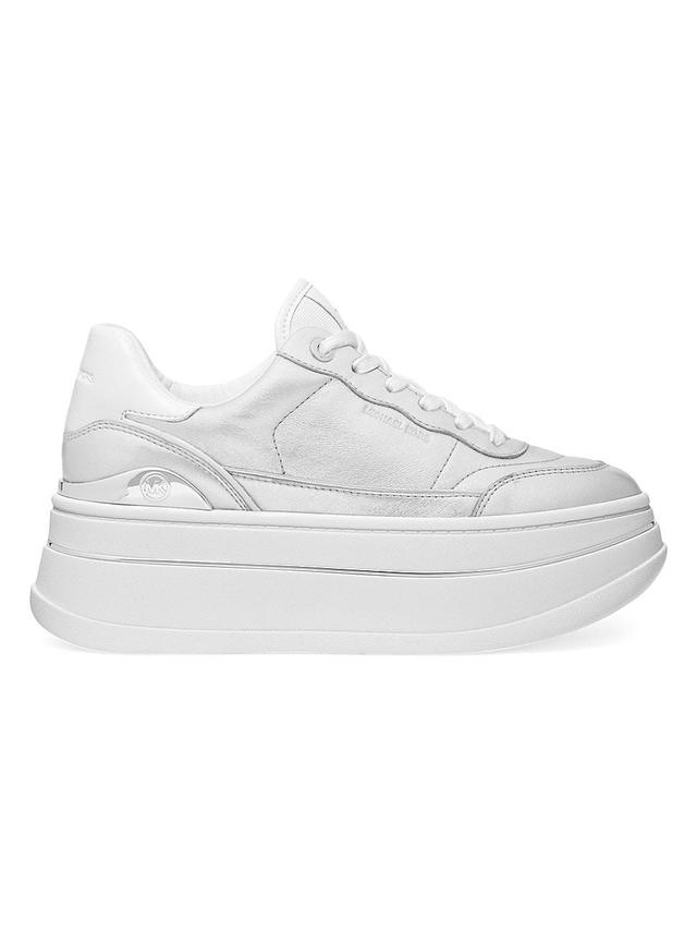 Womens Hayes Leather Platform Sneakers Product Image
