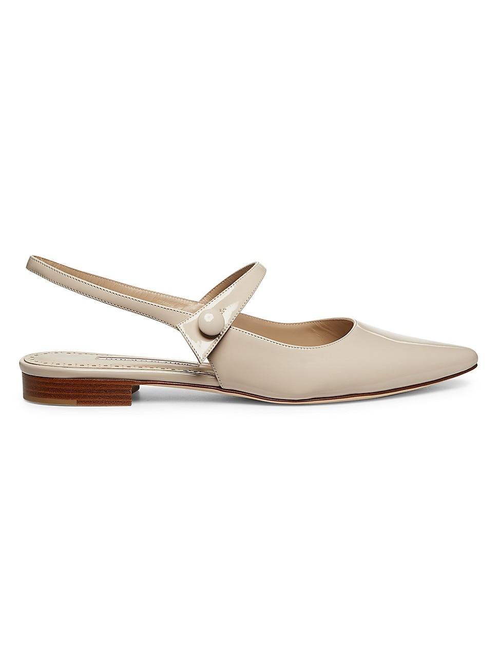 Leather Mary Jane Ballerina Flats Product Image