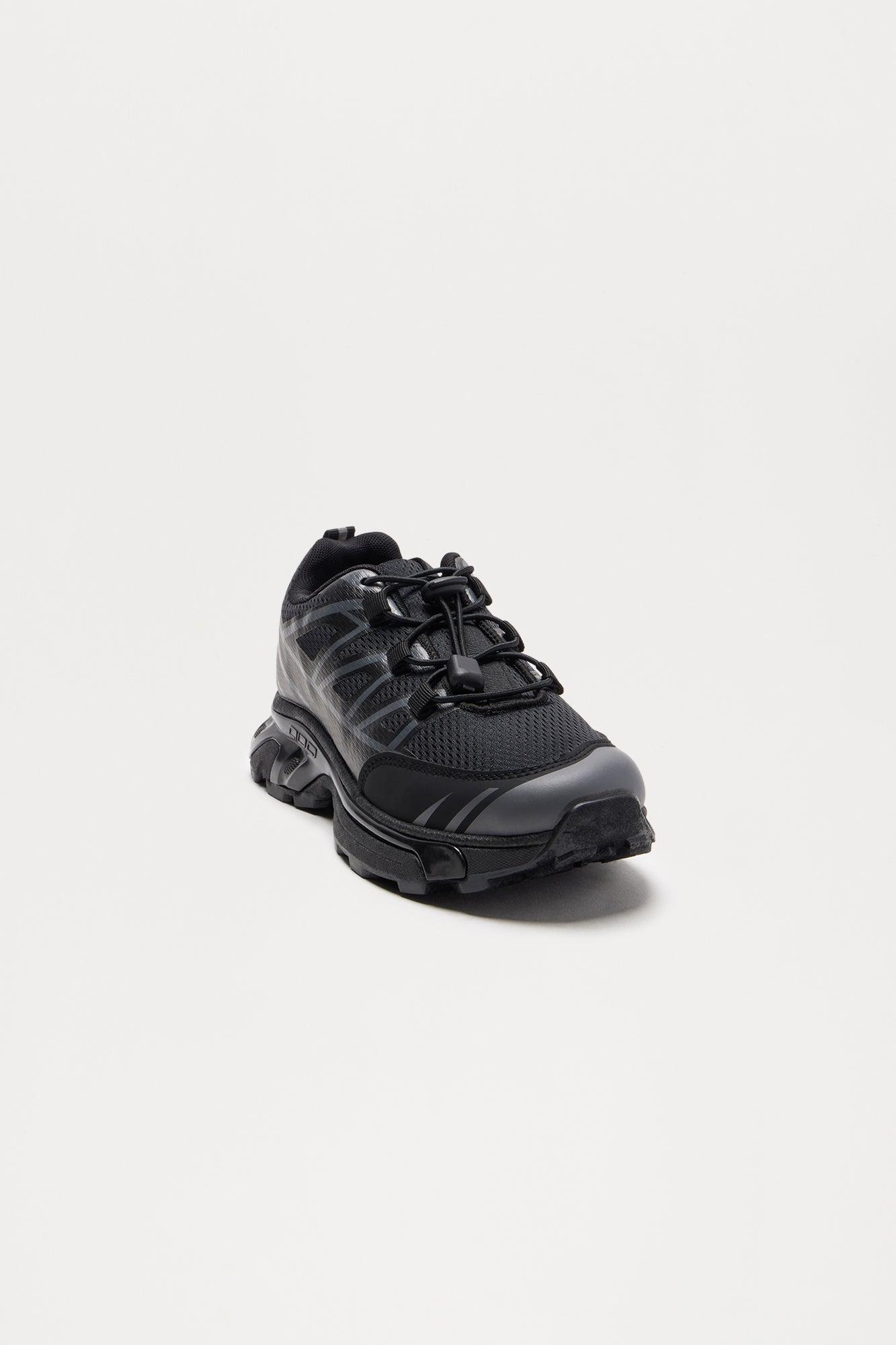 Geo Lace Up Sneakers - Black Product Image