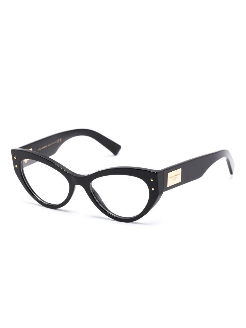 DOLCE & GABBANA Cat-eye-brille In Schwarz Product Image