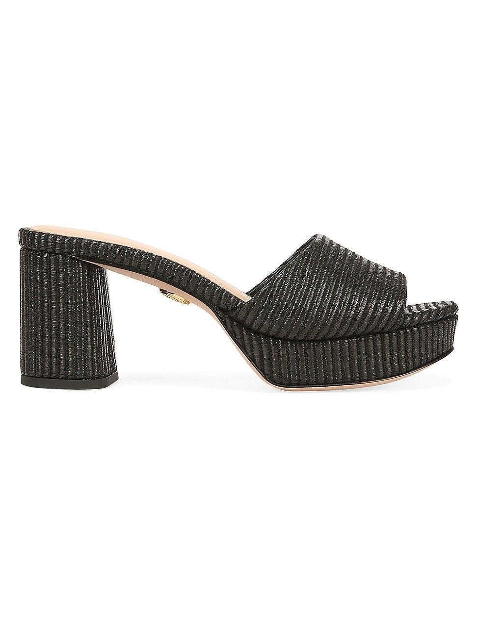 Womens Dali 69MM Raffia Platform Sandals Product Image