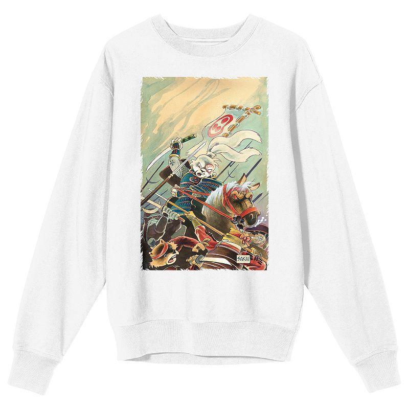 Mens Usagi Yojimbo Horse Rider Long Sleeve Graphic Tee Product Image