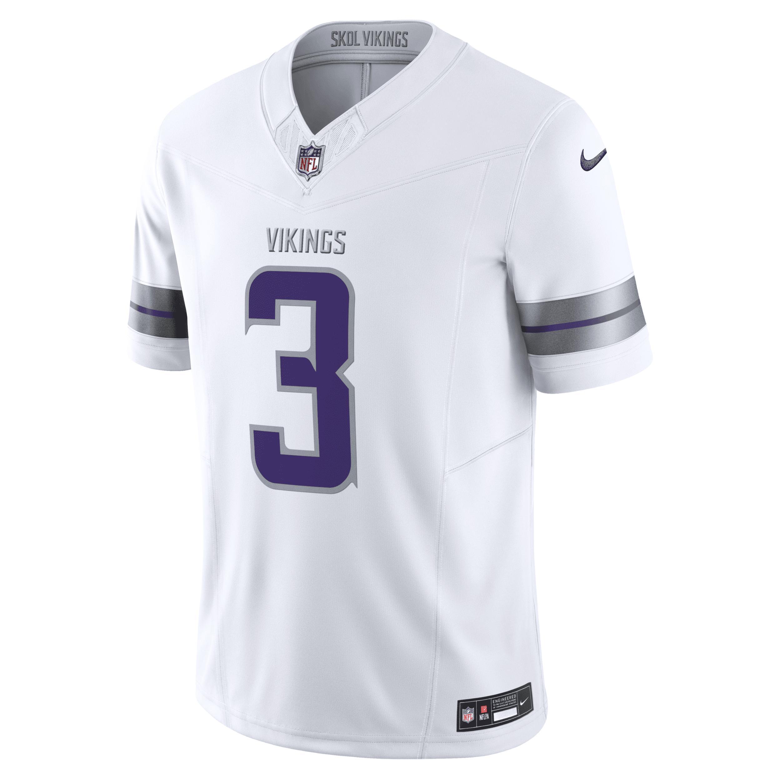 Nike Jordan Mens Addison White Minnesota Vikings Alternate Vapor F.u.s.e. Limited Jersey - White Product Image