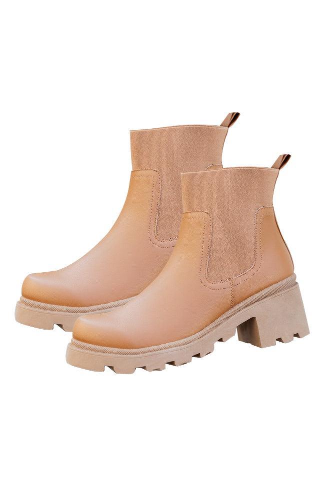 Ashley Camel Chunky Booties Product Image