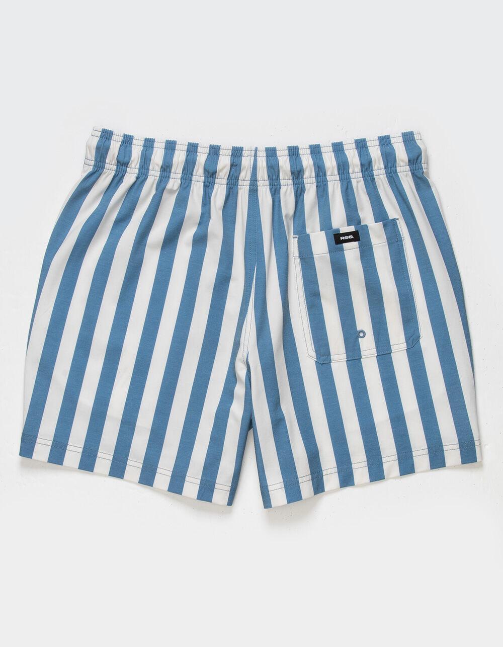 RSQ Mens Bold Stripe 5" Swim Shorts Product Image