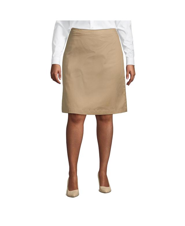 Plus Size Lands End School Uniform Blend Chino Skort, Womens Product Image