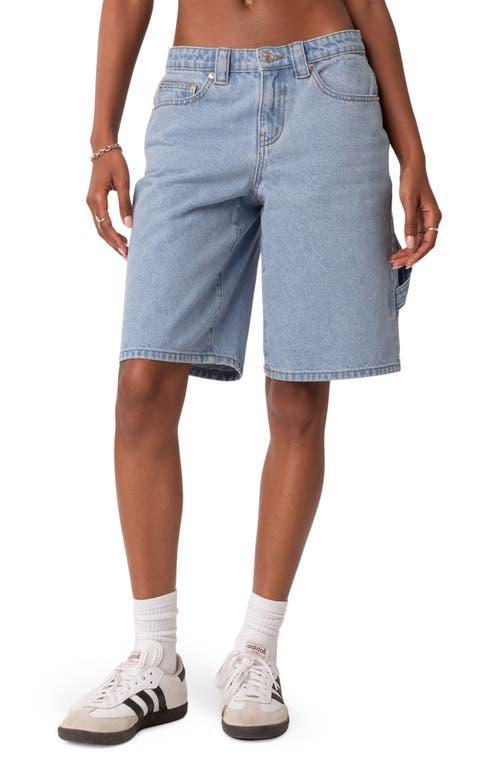 EDIKTED Low Rise Carpenter Bermuda Shorts Product Image