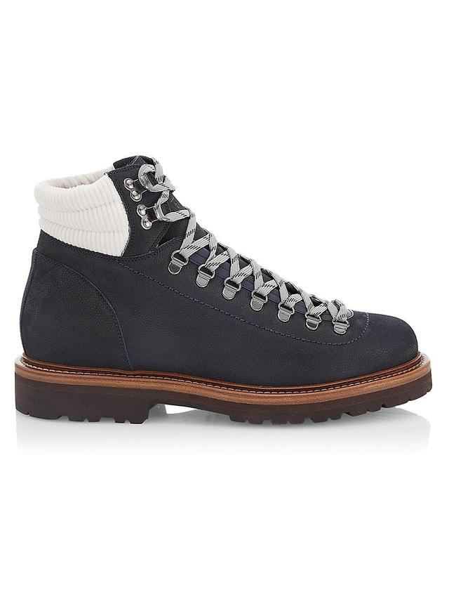Mens Leather Lug Sole Hiking Boots Product Image