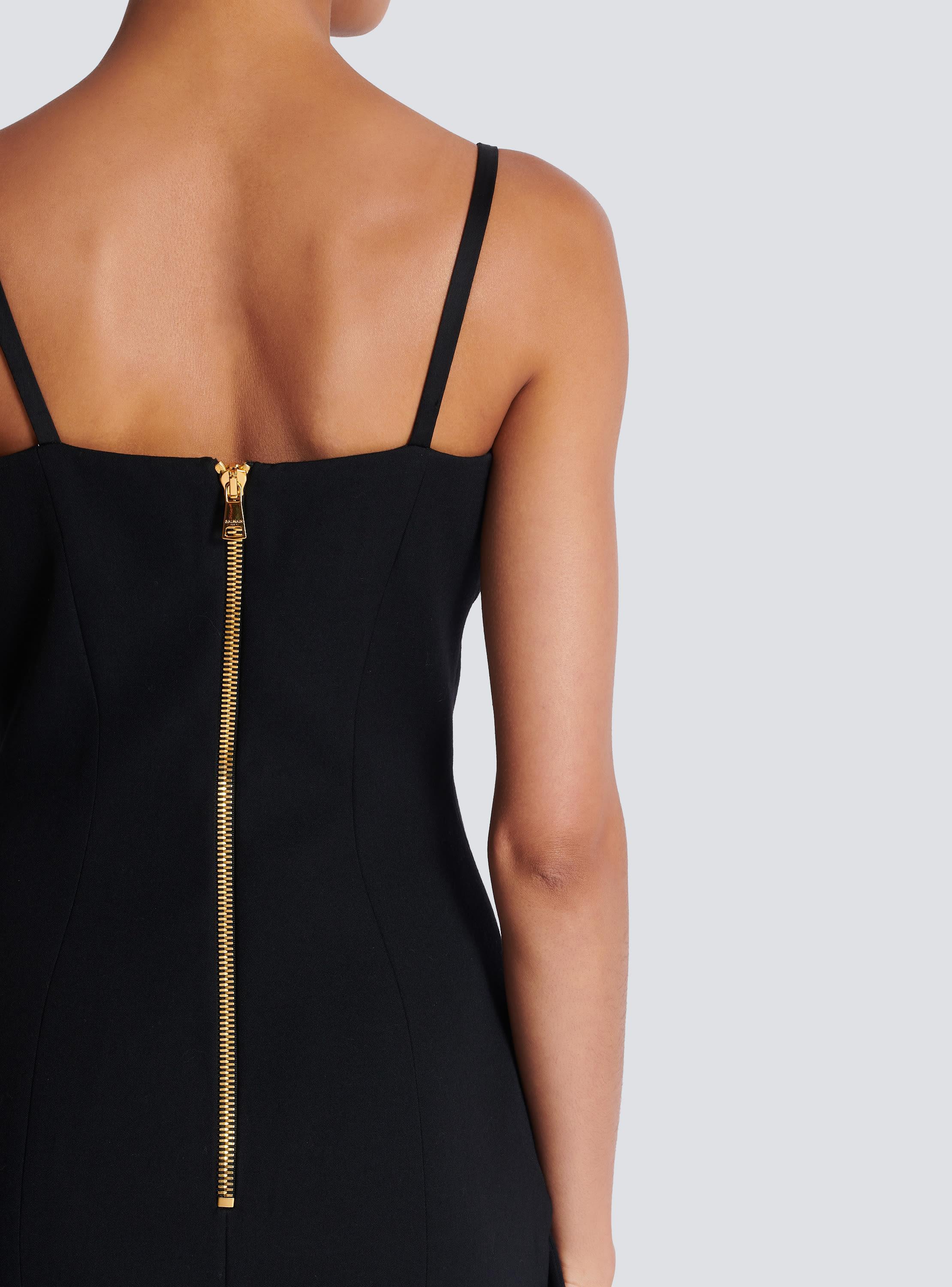 Long strappy grain de poudre dress Product Image