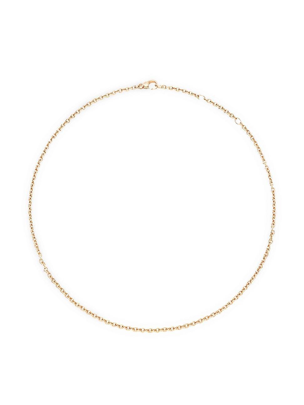 Womens 18K Rose Gold Chain Necklace Product Image