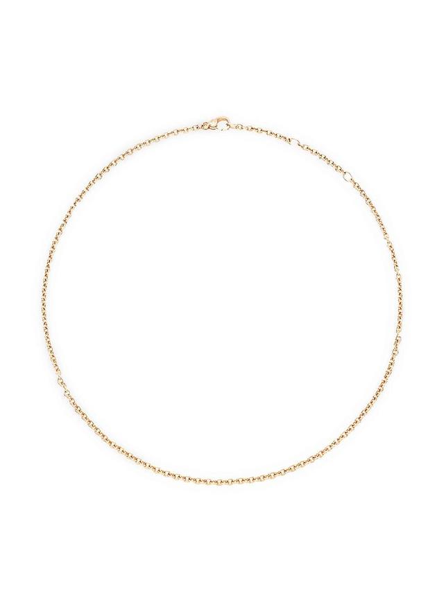 Womens 18K Rose Gold Chain Necklace Product Image