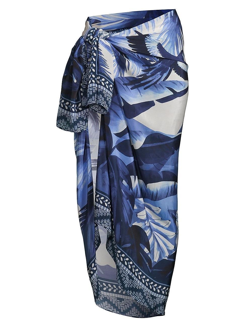 Womens Inner Beach Printed Long Sarong Product Image