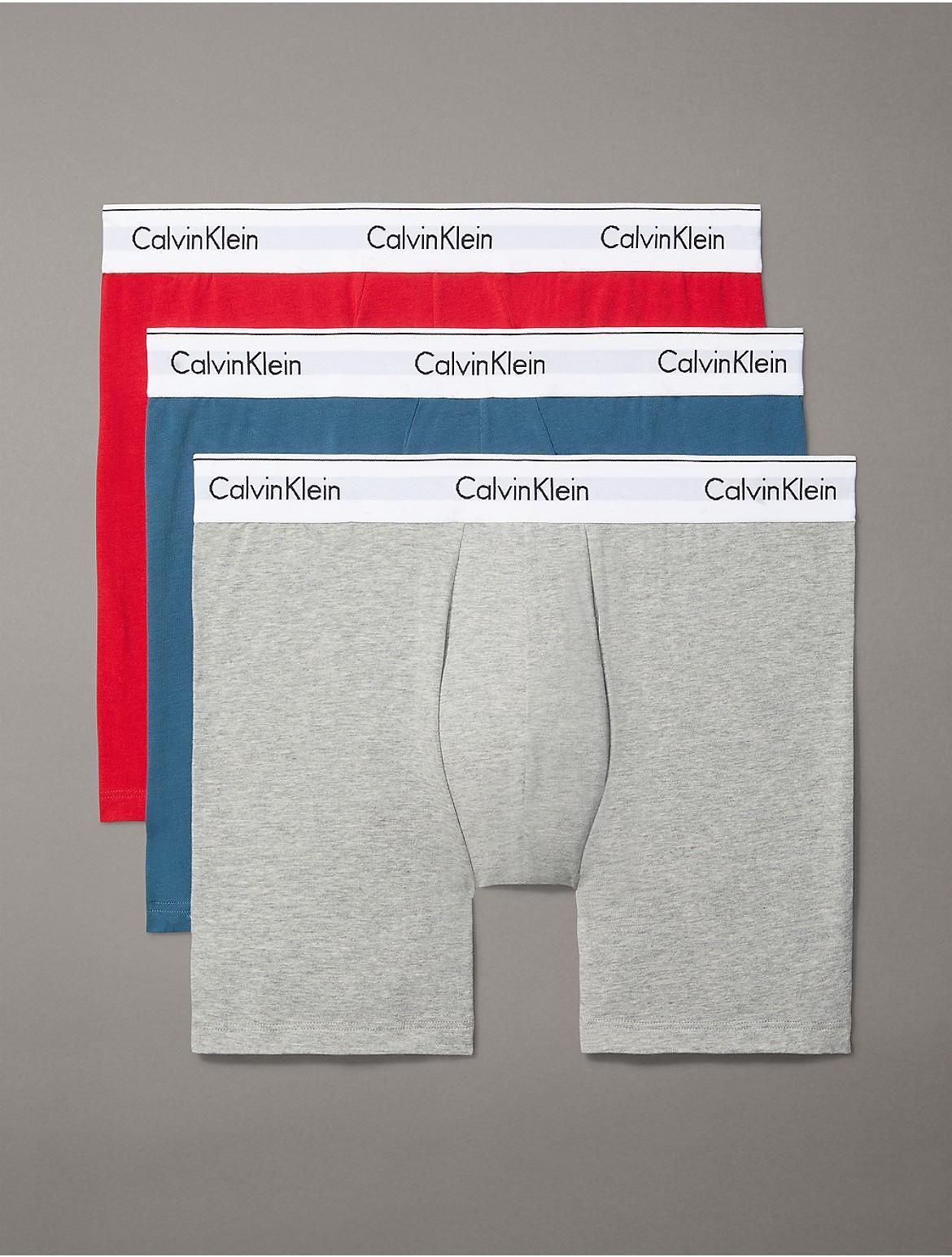 Calvin Klein Mens Modern Cotton Stretch 3 Pack Boxer Brief - Multi - XL Product Image