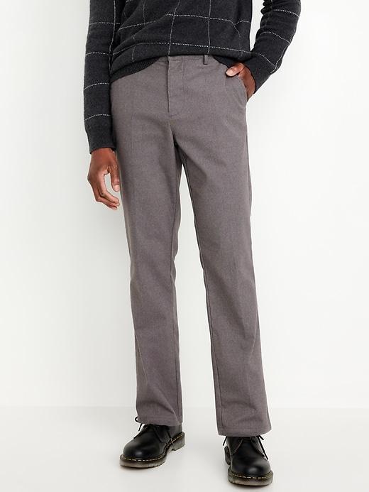 Straight Herringbone Trouser Pants Product Image