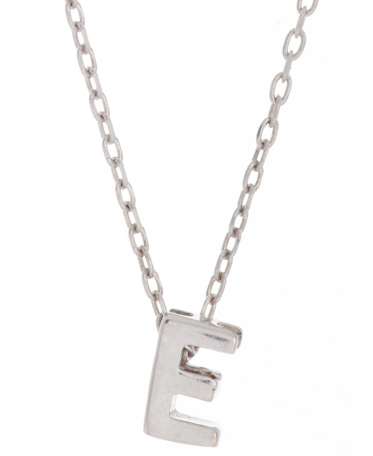 Adornia Rhodium-Plated Mini Initial A Pendant Necklace, 16 + 2 extender - P Product Image