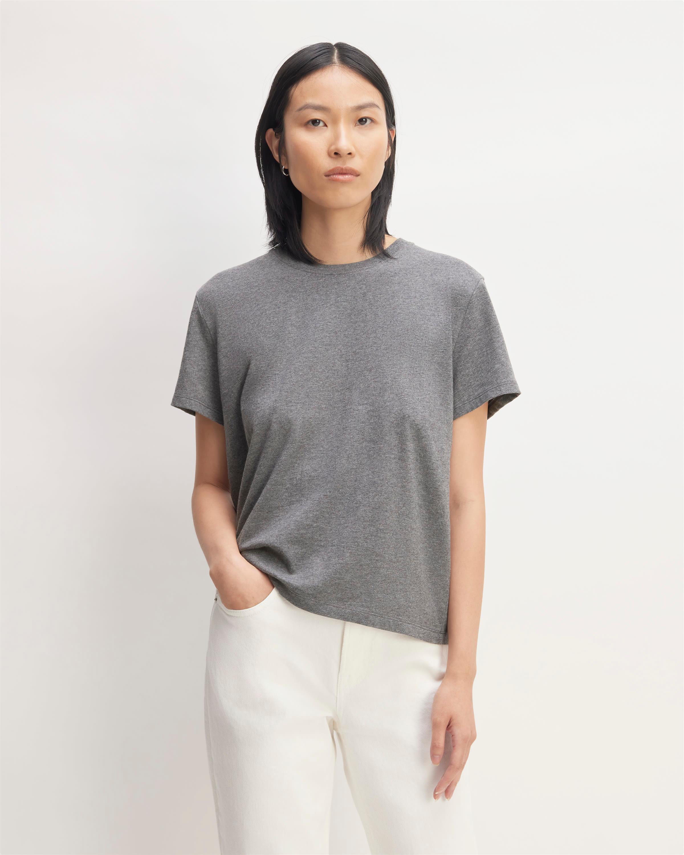 The Box-Cut Tee in Essential Cotton Product Image