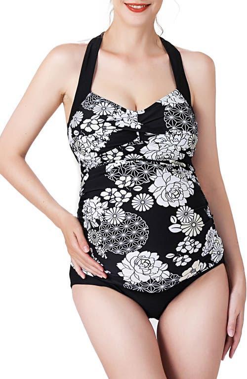 Kimi and Kai Chana Floral Print Two-Piece Maternity Swimsuit Product Image