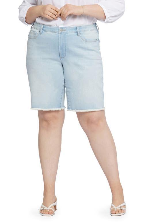 NYDJ Womens Boyfriend Shorts In Plus Size in Brightside, Size: 26W | Denim Product Image